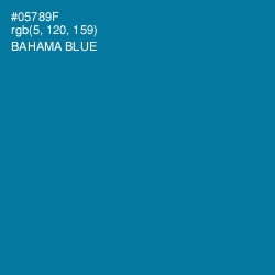 #05789F - Bahama Blue Color Image